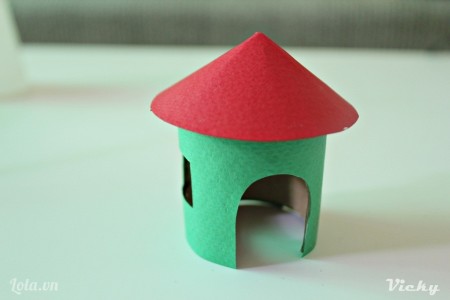 Kh&#233;o tay l&#224;m ng&#244;i nh&#224; mini đ&#225;ng y&#234;u từ l&#245;i giấy