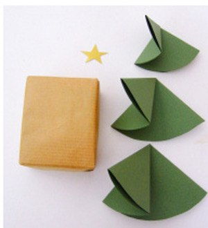 Kh&#233;o tay tạo c&#226;y th&#244;ng Noel trang tr&#237; tr&#234;n hộp qu&#224;
