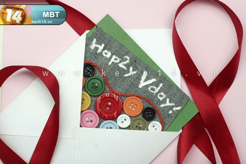 L&#224;m thiệp Valentine bằng c&#250;c &#225;o cho một nửa y&#234;u thương
