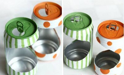 Nhặt nhạnh vỏ lon t&#225;i chế th&#224;nh chậu c&#226;y mini