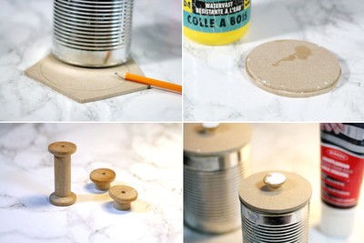Tận dụng vỏ lon sữa l&#224;m chiếc hộp đựng cực xinh xắn