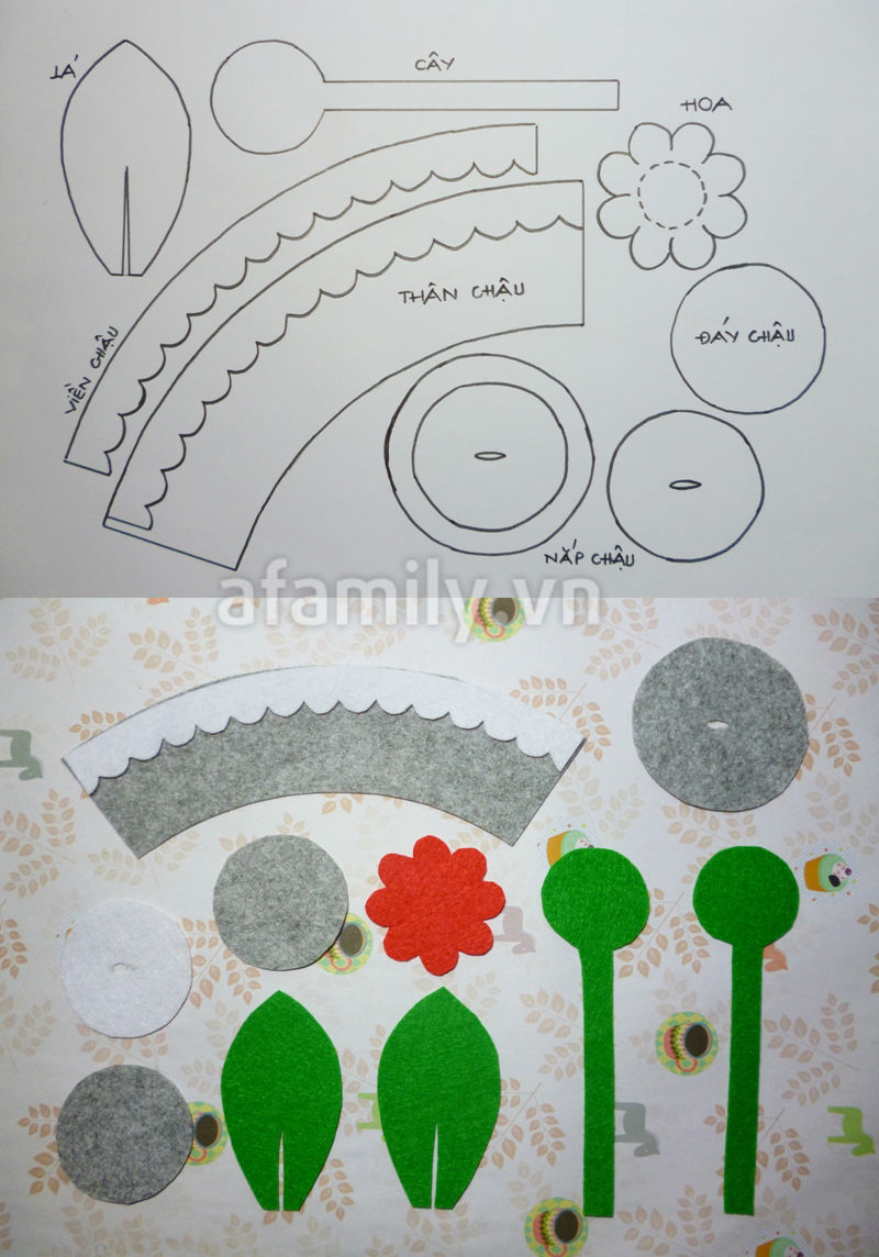 L&#224;m chậu hoa đỏ rực rỡ ch&#224;o đ&#243;n năm mới